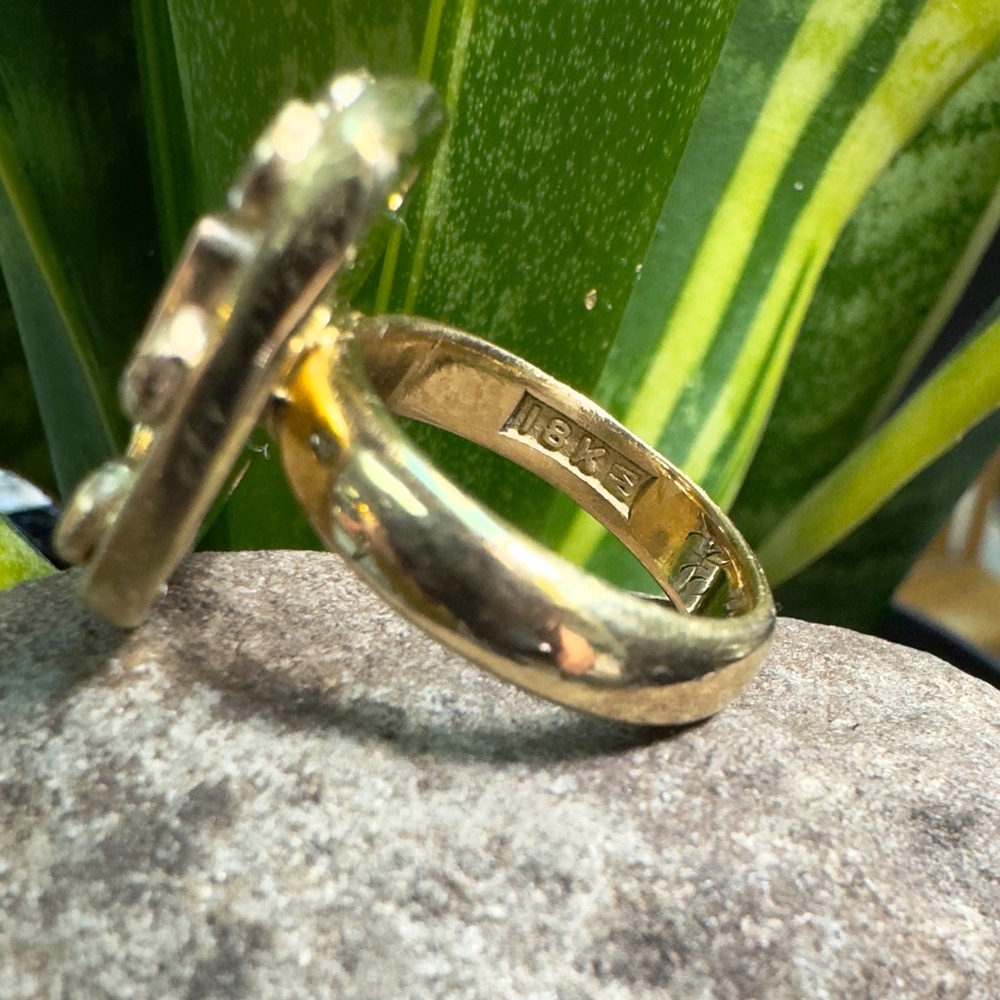 E.DeHaven 18k Emerald & Diamonds ring - Picture 7 of 16
